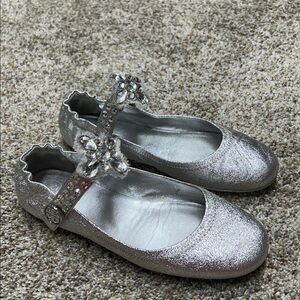 Tory Burch Minnie Mary Jane Ballet Flats with Rhinestone Detail